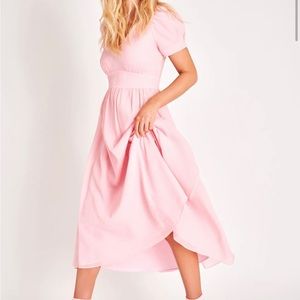 LoveShackFancy Hutchinson Midi Dress